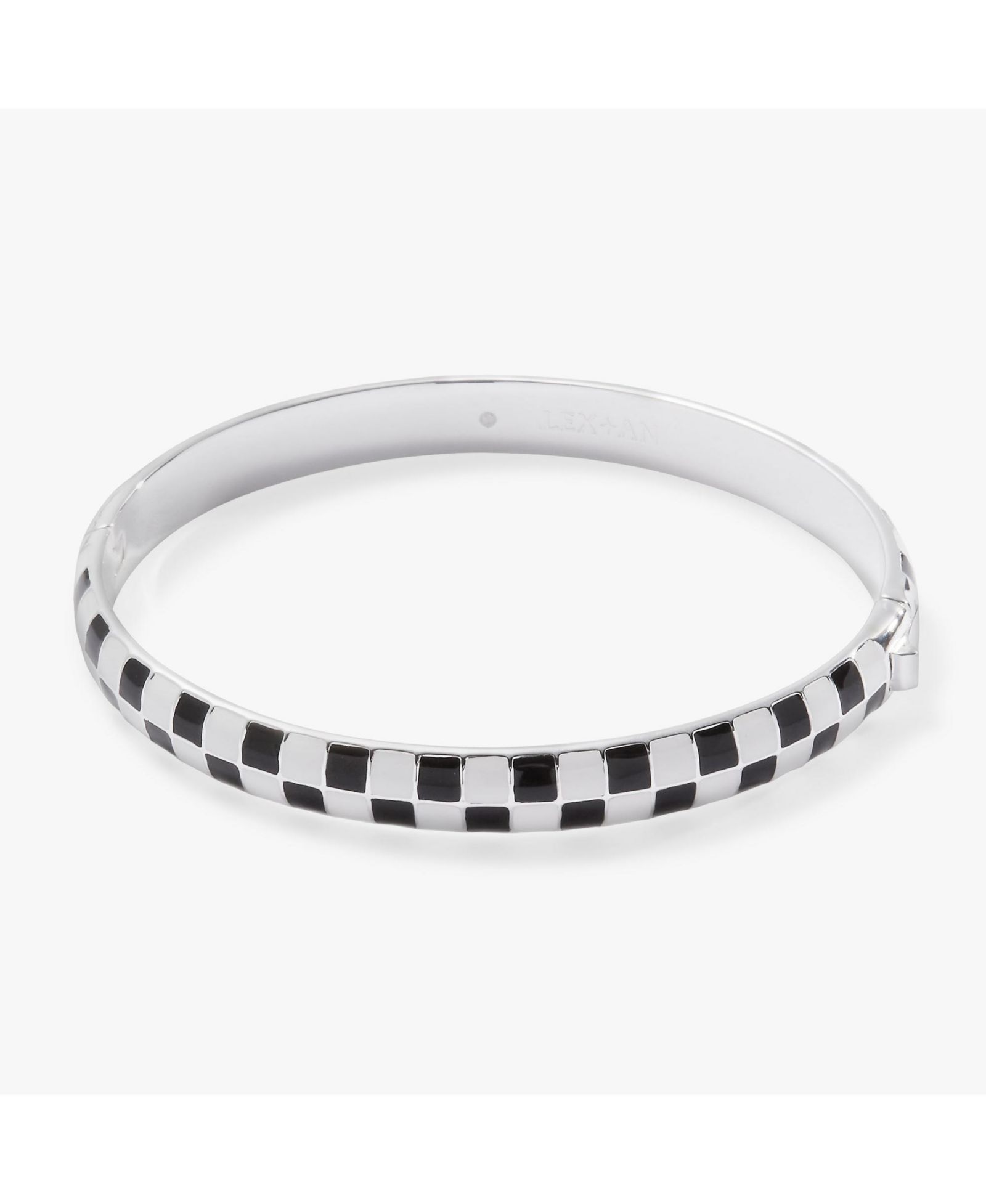Alex and Ani  Checker Hinge Bangle