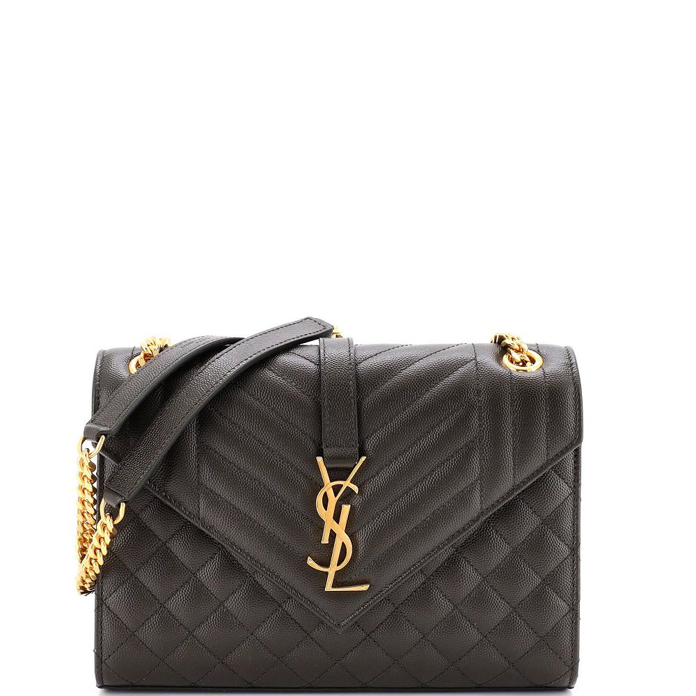 Сумка-саквояж Saint Laurent Medium Classic Monogram из комбинированной кожи мателасе