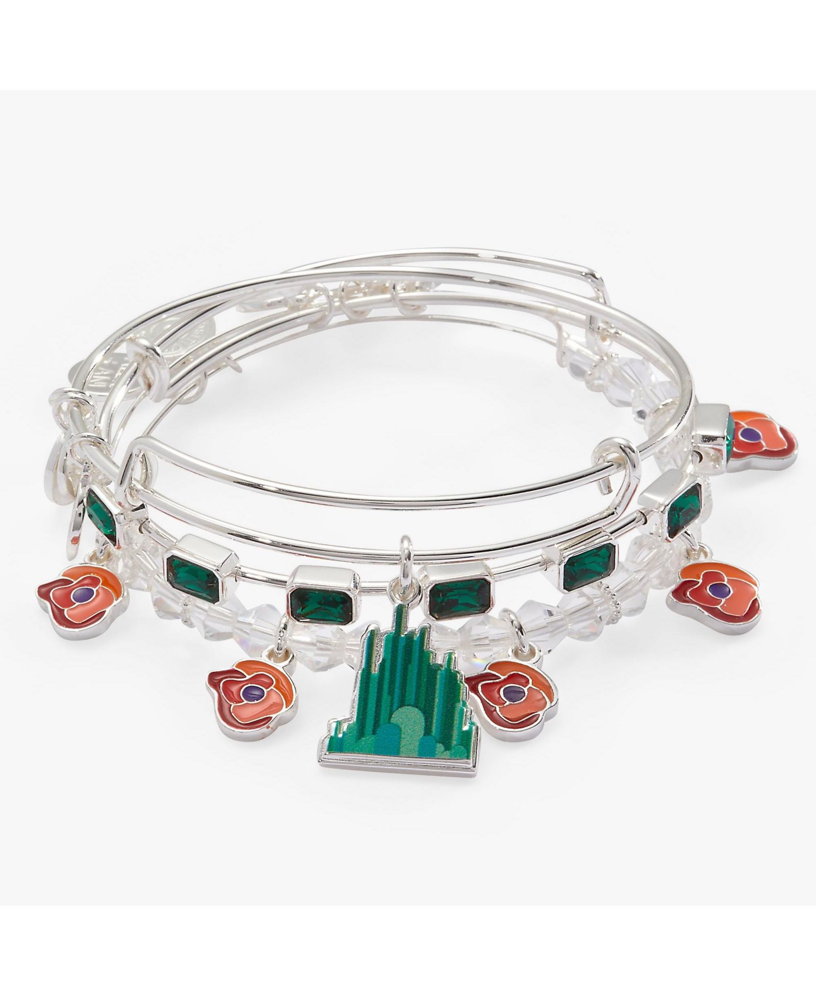 Комплект браслетов Alex and Ani The Wizard of Oz Emerald City Bangles (3 шт.)
