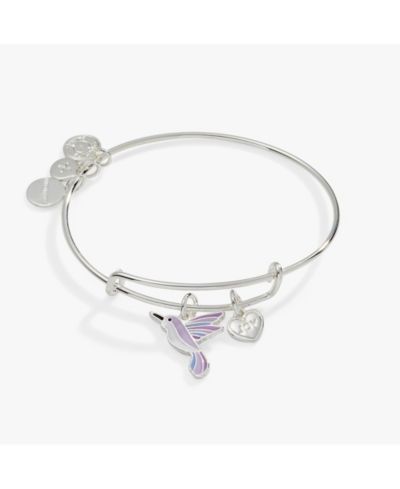 Браслет Alex and Ani Joy Hummingbird Duo Charm Bangle
