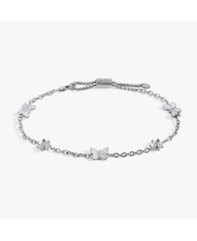 Alex and Ani Butterfly and Flower Anklet