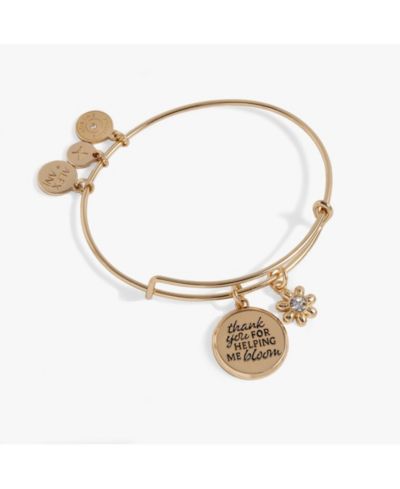 Браслет Alex and Ani Thank You For Helping Me Bloom Charm