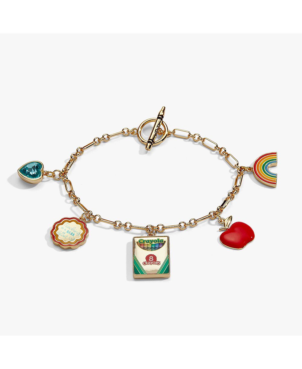 Alex and Ani Crayola Браслет с подвеской Teaching Is A Work Of Heart