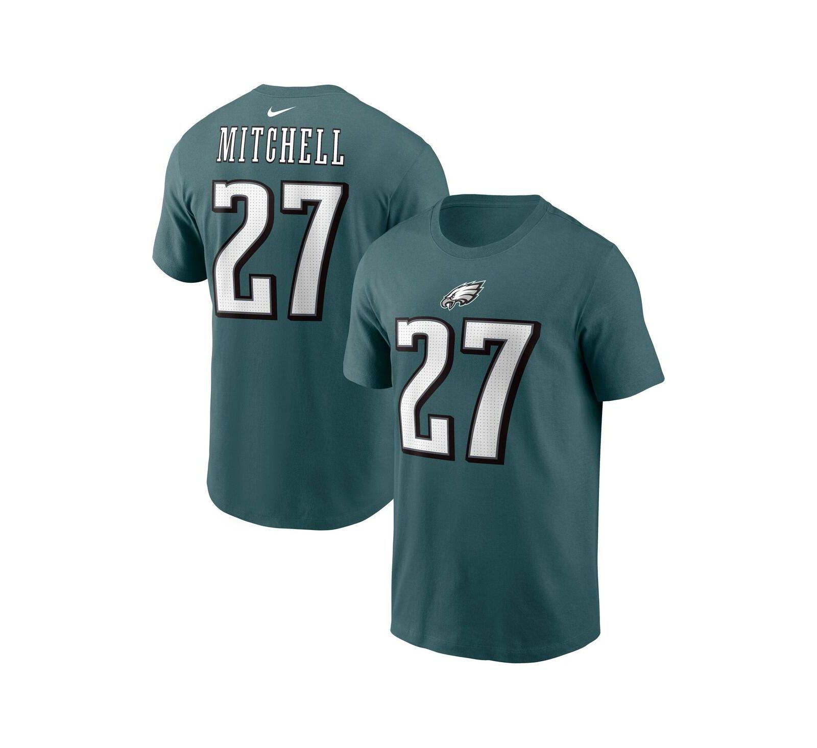 Nike Men's Quinyon Mitchell Green Philadelphia Eagles Name and Number T-Shirt