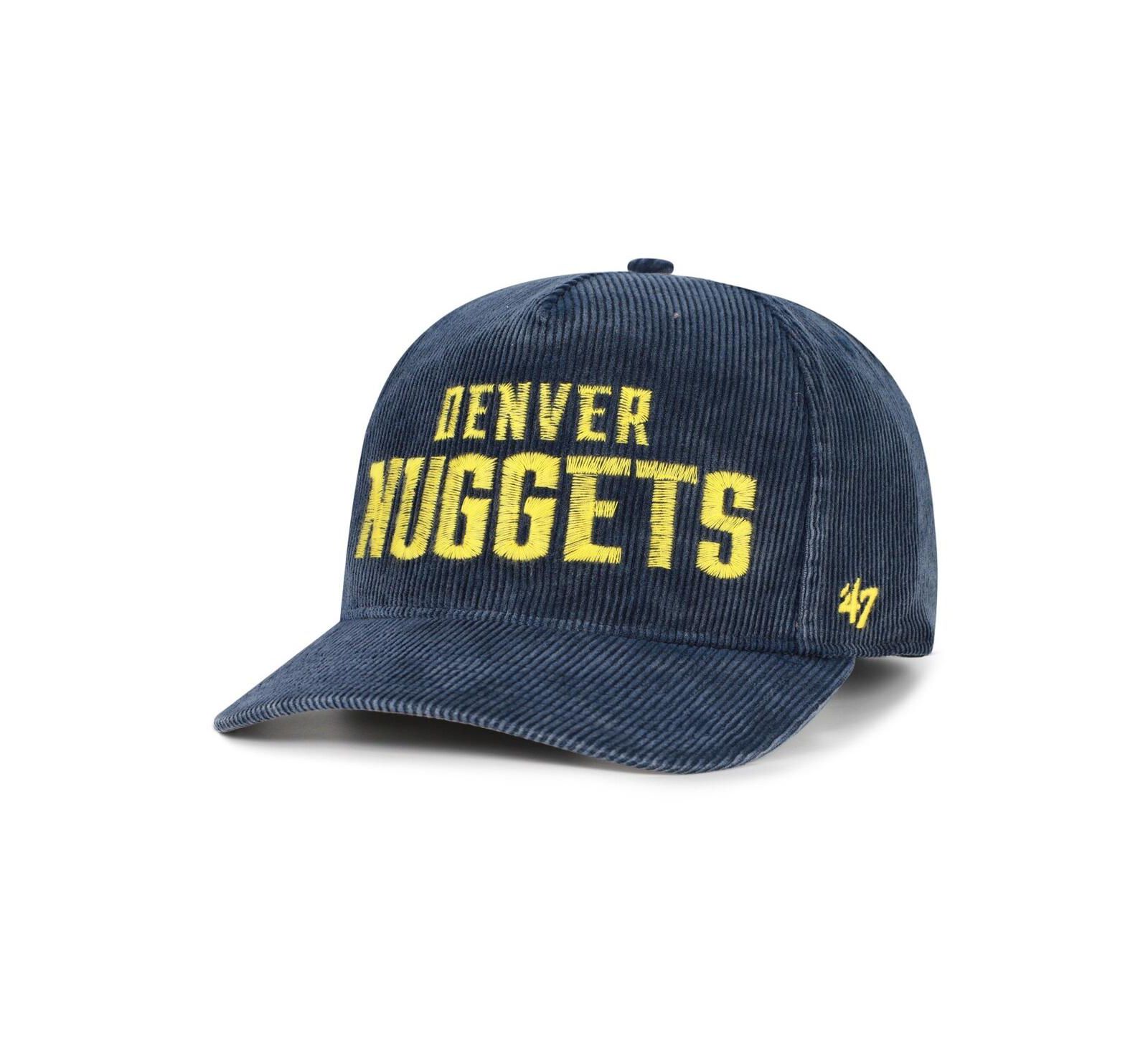 '47 Brand Men's Navy Denver Nuggets Reclaim Snow Wash Corduroy Adjustable Hitch Hat