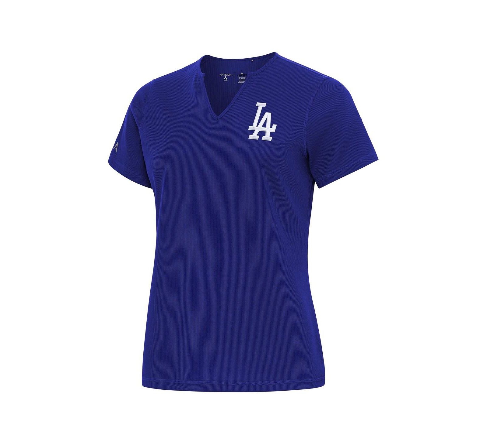 Женская футболка Antigua Royal Los Angeles Dodgers Notch Neck