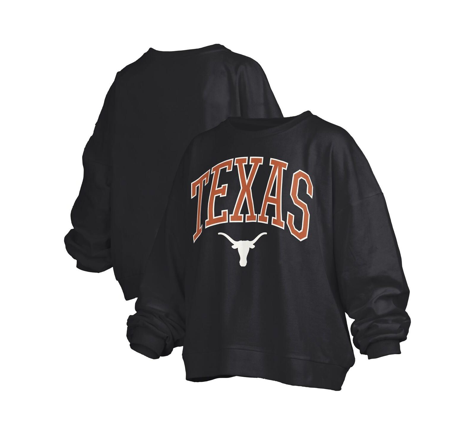 Pressbox женская флисовая толстовка Janise черного цвета с символикой Texas Longhorns
