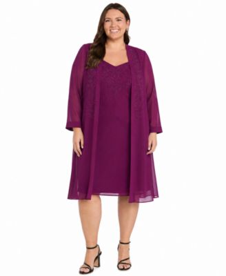 Женский комплект из 2 предметов R & M Richards: жакет и платье Plus Size