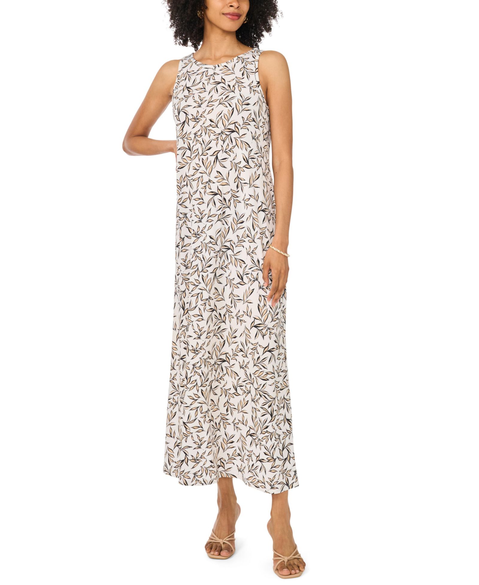 Женское платье макси Vince Camuto Crewneck Sleeveless