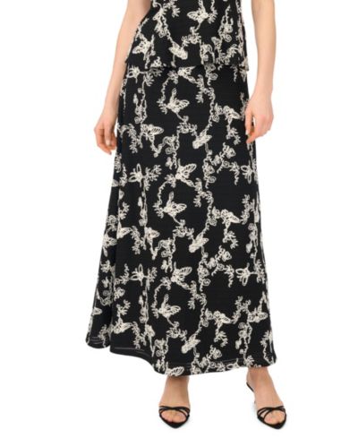 Женская макси-юбка Vince Camuto Printed A-Line