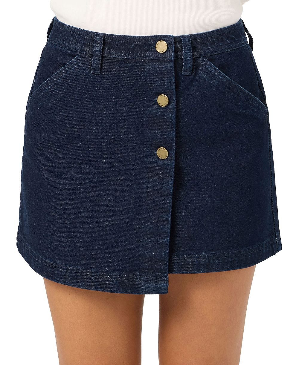 O'Neill Women's Og Chance Low-Rise Denim Mini Skirt