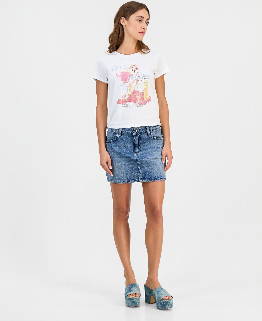 Женская джинсовая мини-юбка GUESS Faith Stretch Denim