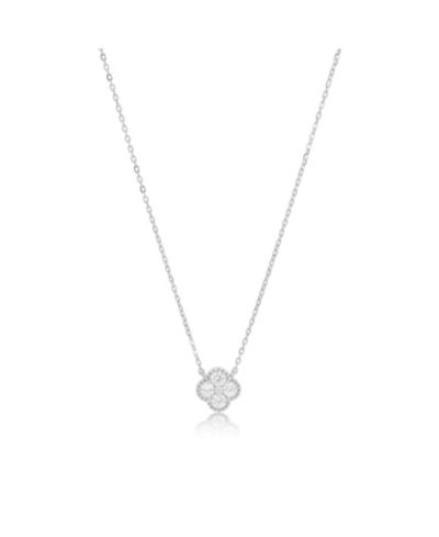 Колье The Lovery CZ Single Clover Necklace Sterling Silver