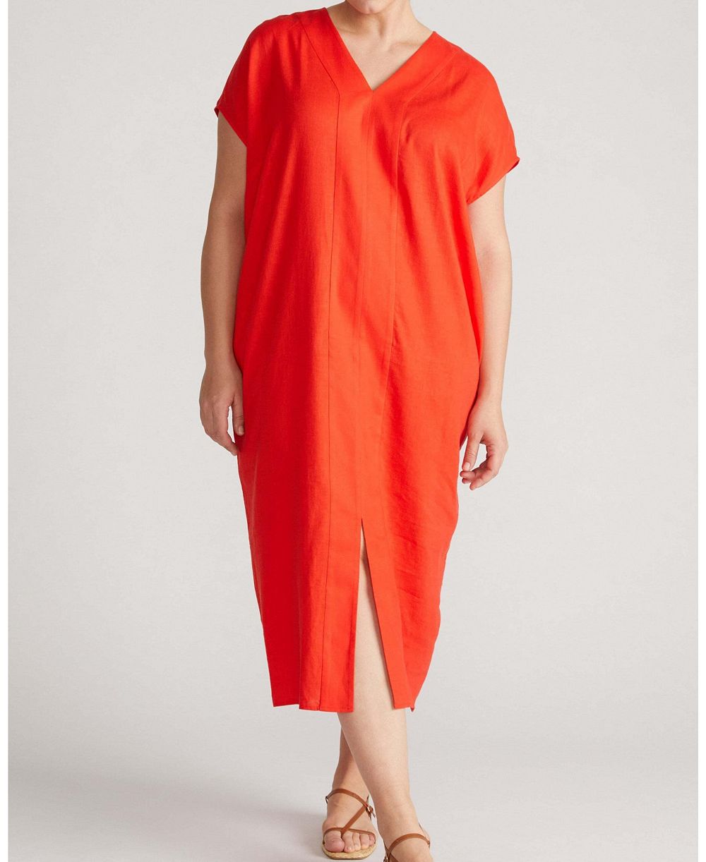 Женское льняное кафтановое платье Plus Size Universal Standard Cabana Linen