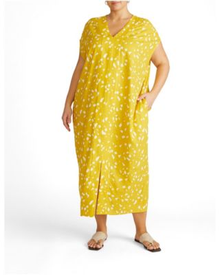 Женское льняное кафтановое платье Plus Size Universal Standard Cabana Linen