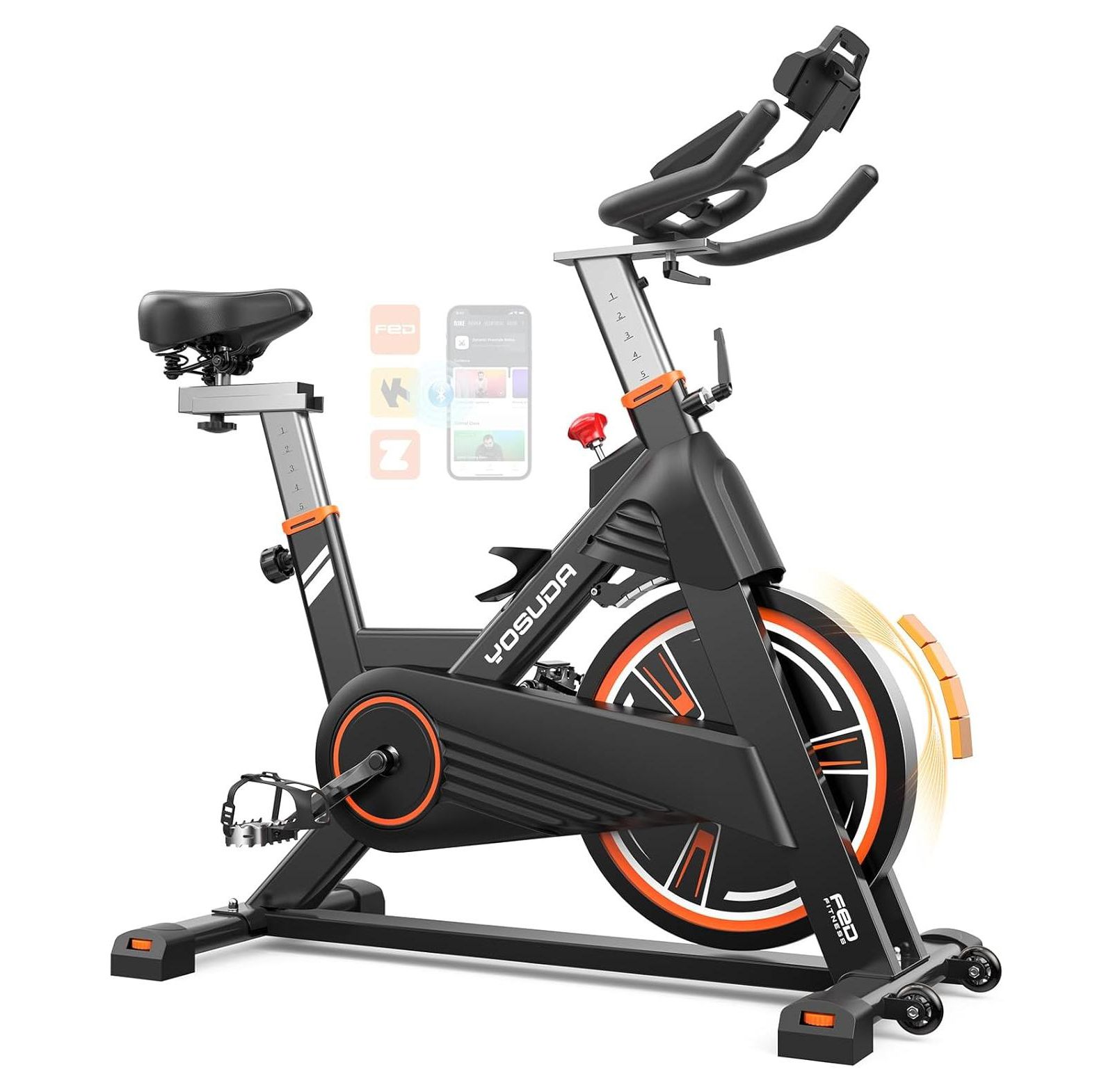 Беговая дорожка FED FITNESS Light-Commercial Magnetic с маховиком 45LB и HD дисплеем