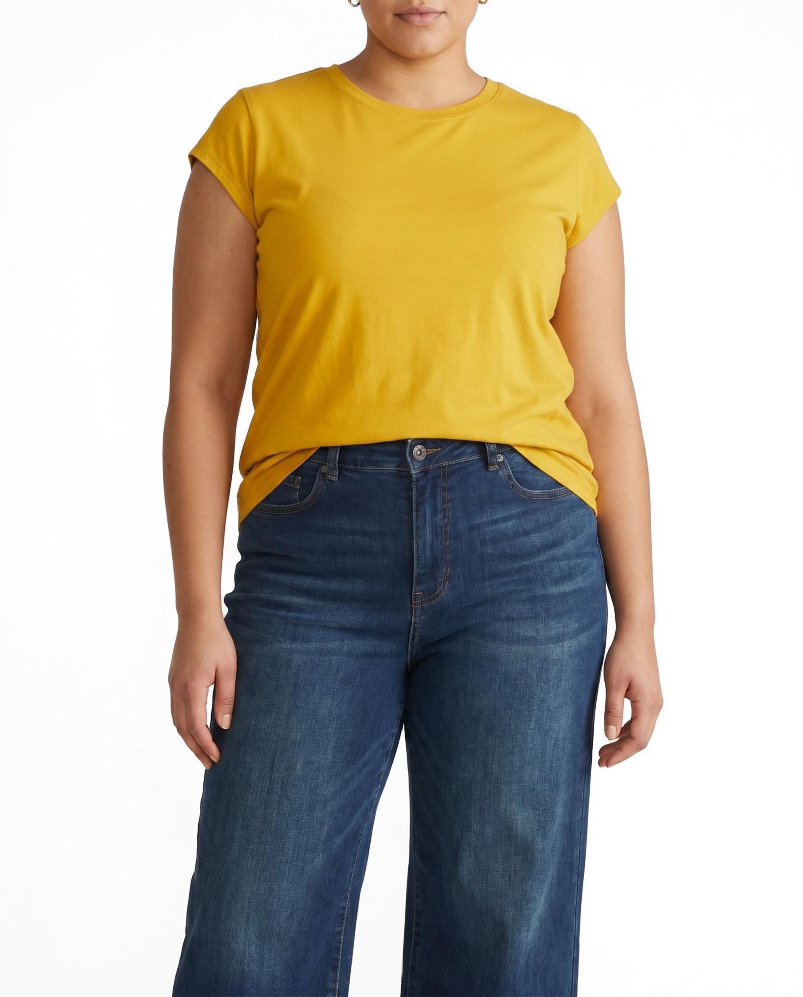 Universal Standard Plus Size Ashley Cap Sleeve Tee