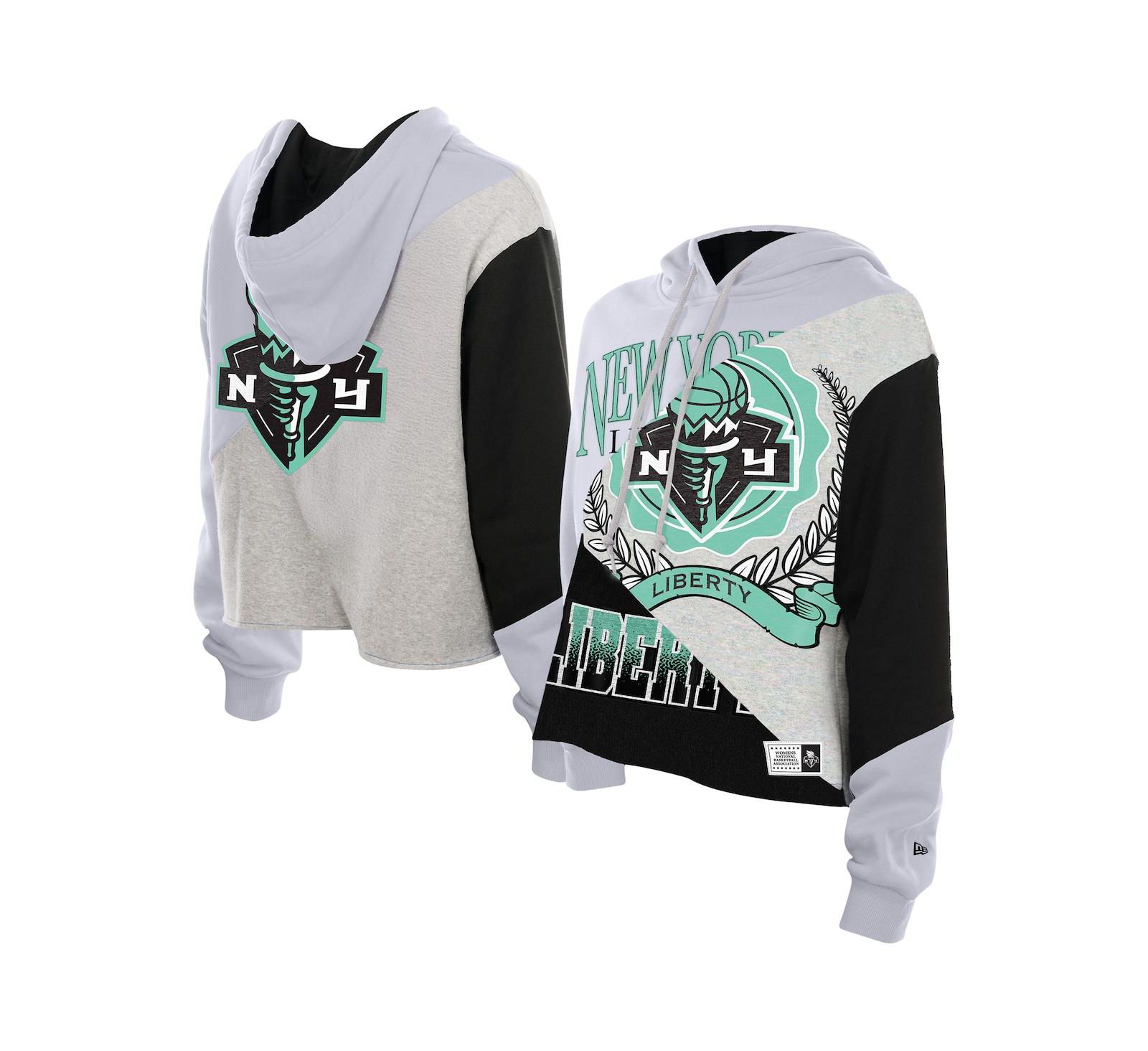 Женское укороченное худи New Era New York Liberty Color Block Boxy