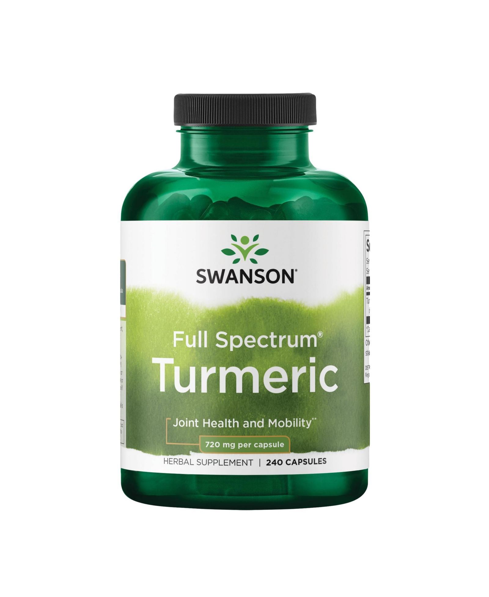 Биодобавка Swanson Turmeric Antioxidant Curcuma Longa 720 mg, 240 капсул
