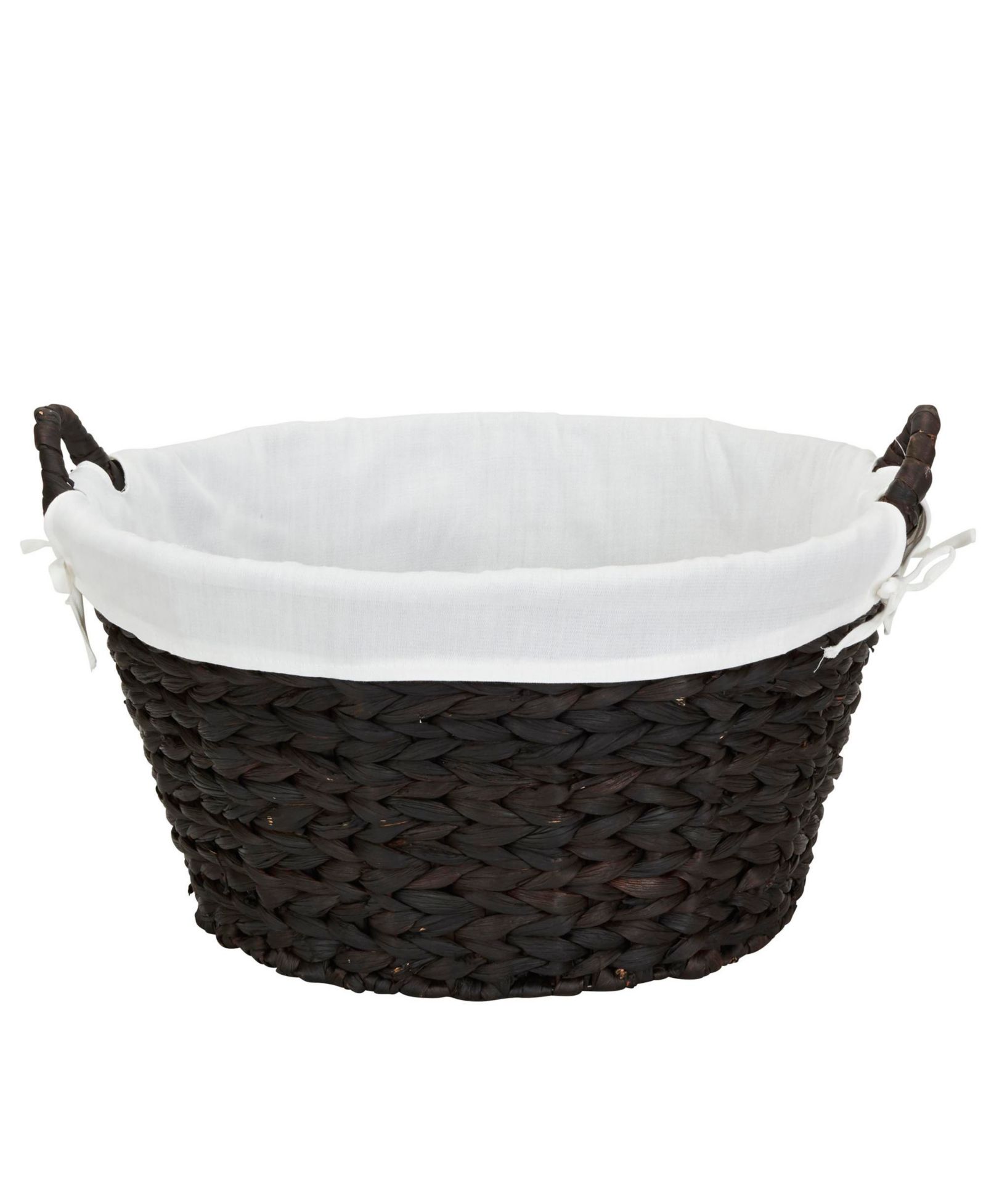 Household Essentials Round Wicker Laundry Basket with Handles