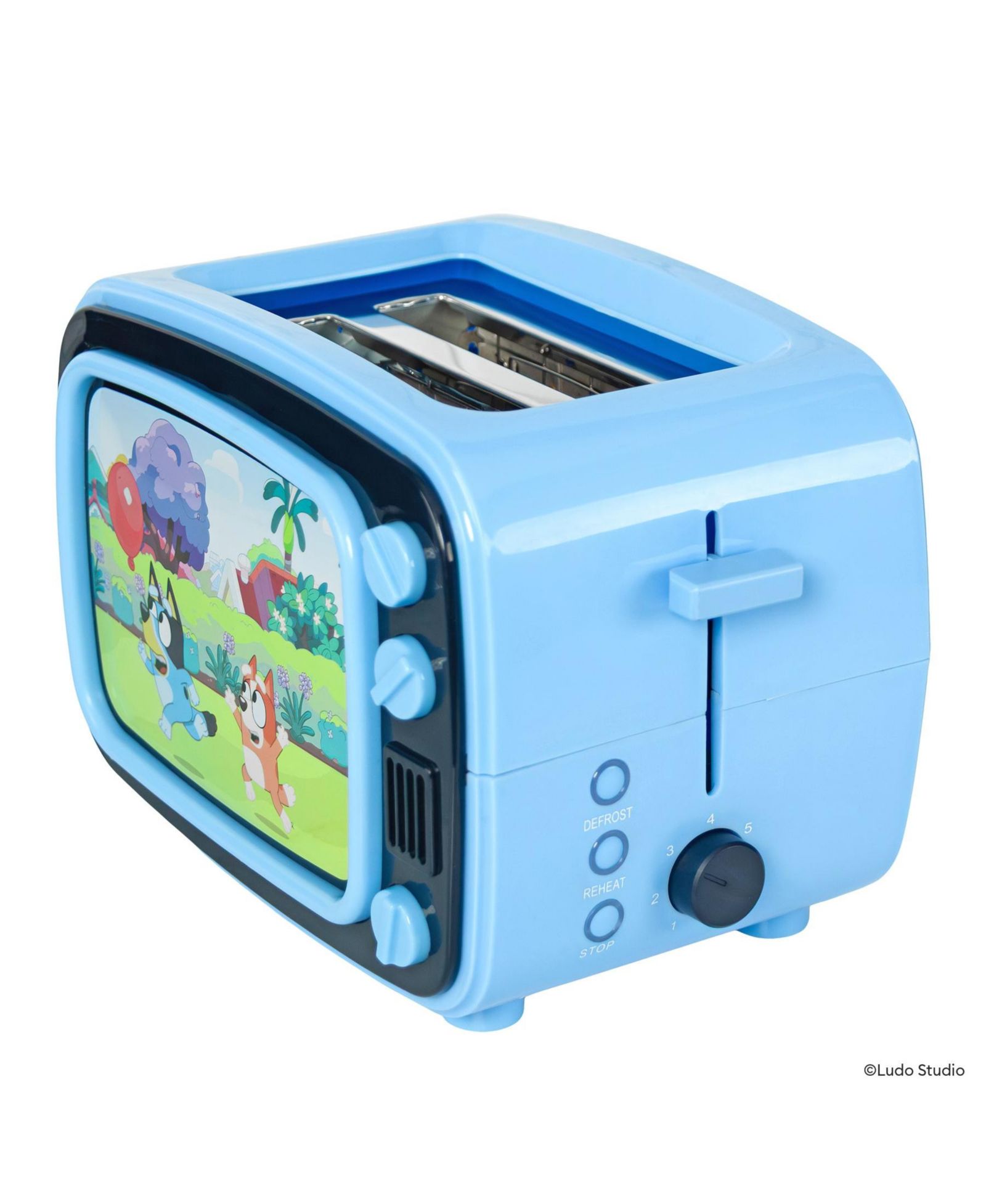 Uncanny Brands Retro TV Toaster with Light Up Frame
