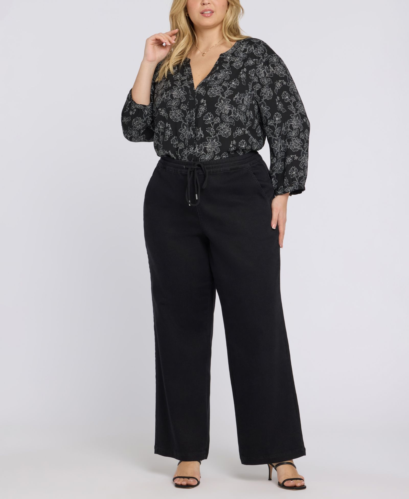 Женские джинсовые брюки NYDJ Plus Size Relaxed Drawstring Pull-On