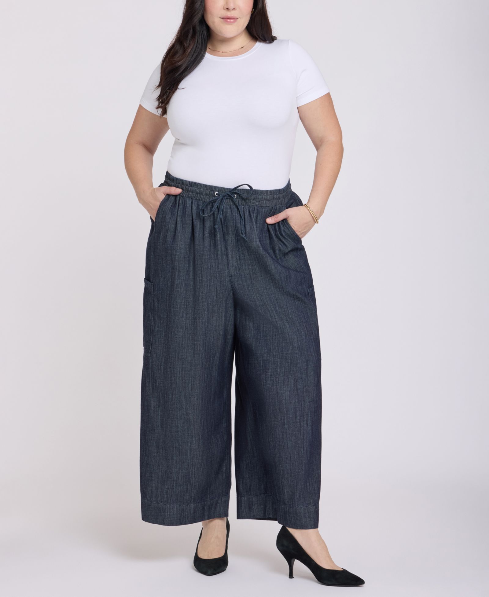 Женские брюки NYDJ Plus Size Whitney Cargo Crop