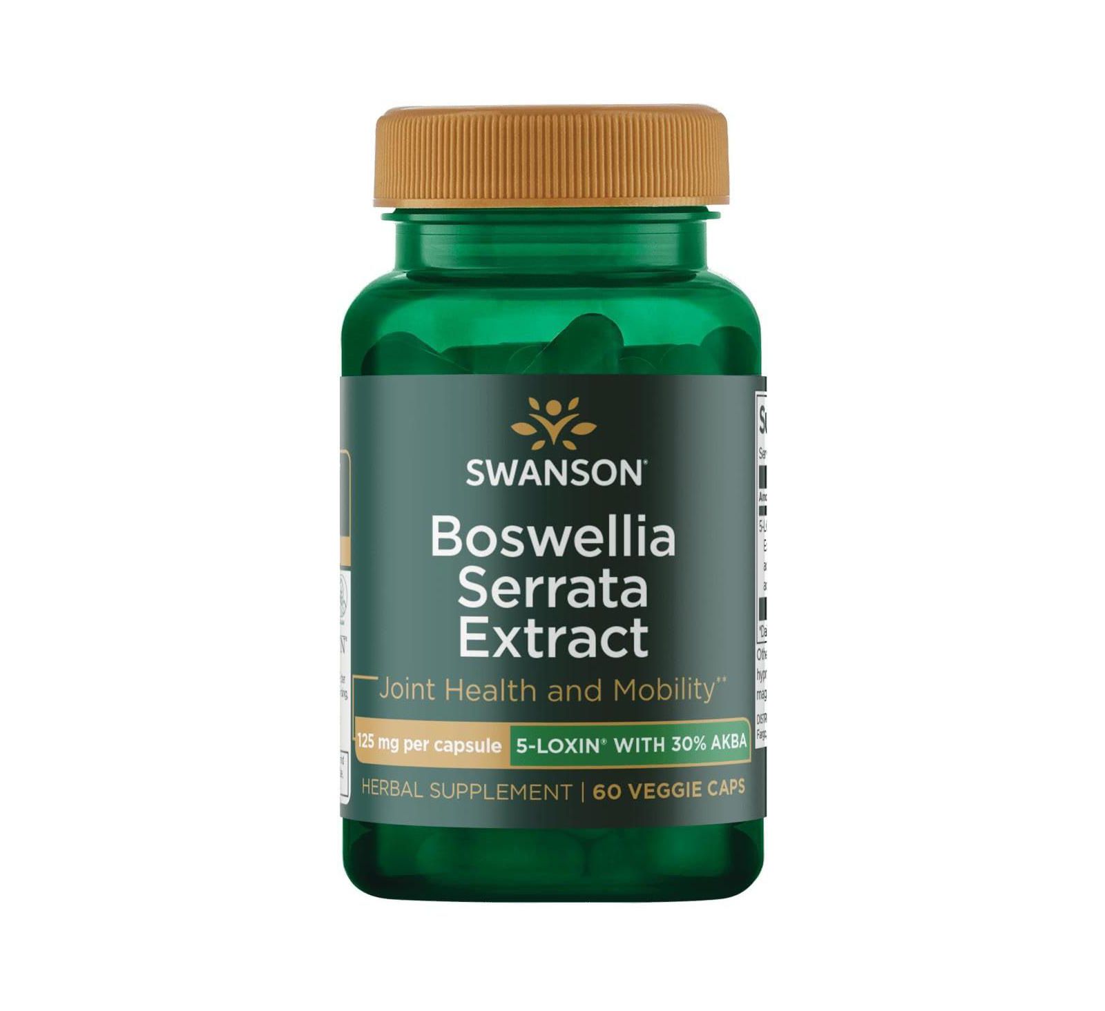 Экстракт Swanson Boswellia Serrata 125 mg, 60 вегетарианских капсул