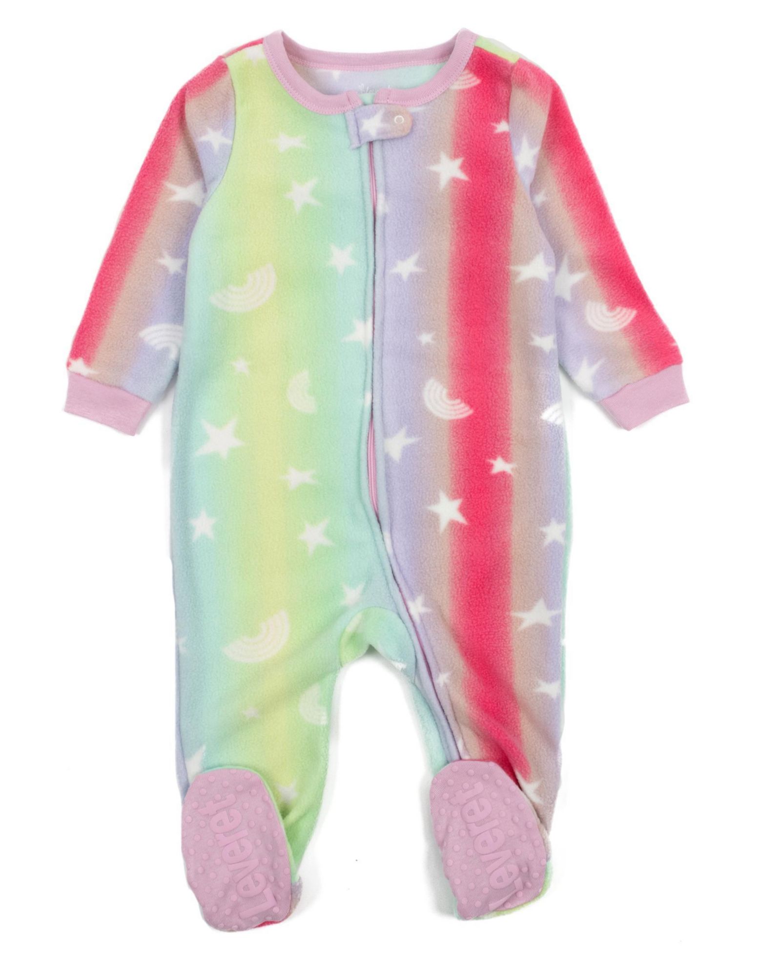 Детский флисовый комбинезон Leveret Baby Girls Matching Family One-Piece Sleep 'n Play