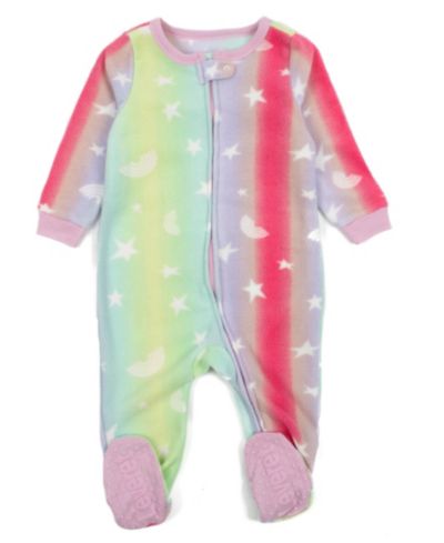Детский флисовый комбинезон Leveret Baby Girls Matching Family One-Piece Sleep 'n Play