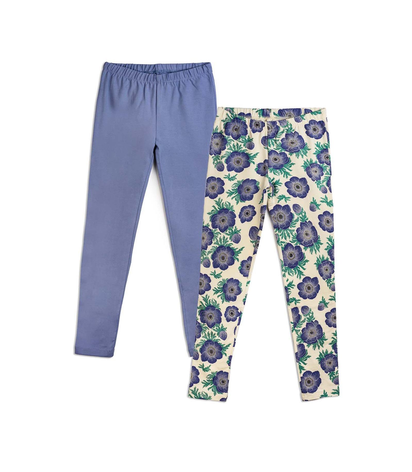 Mightly Girls Fair Trade Organic Cotton Reinforced Knee Leggings 2-pack