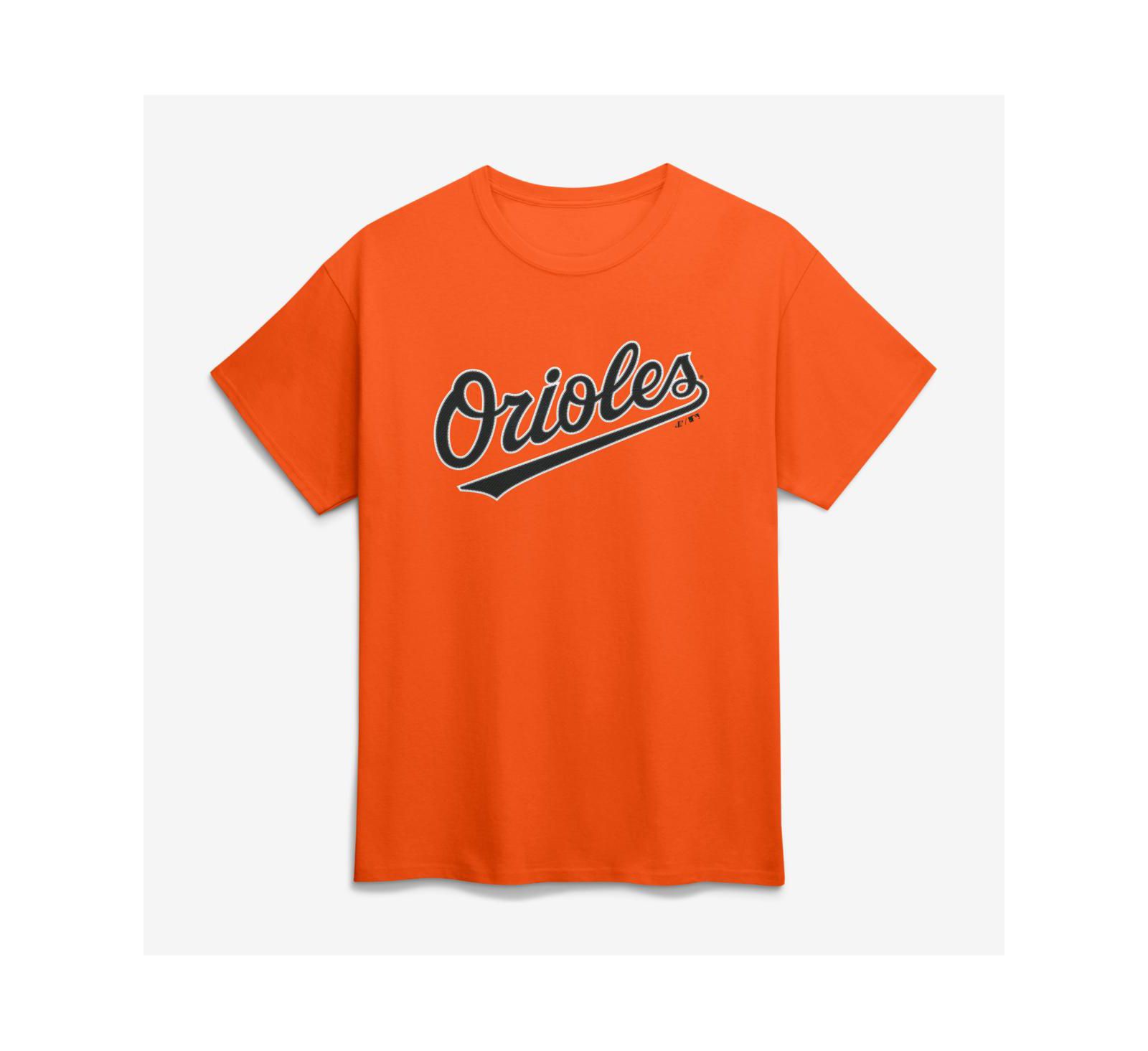 Футболка Logo Athletic Men's Orange Baltimore Orioles Wordmark