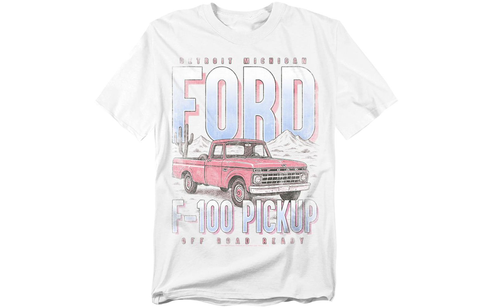 Mustang Men's Ford Trucks F100 Pickup Retro T-Shirt