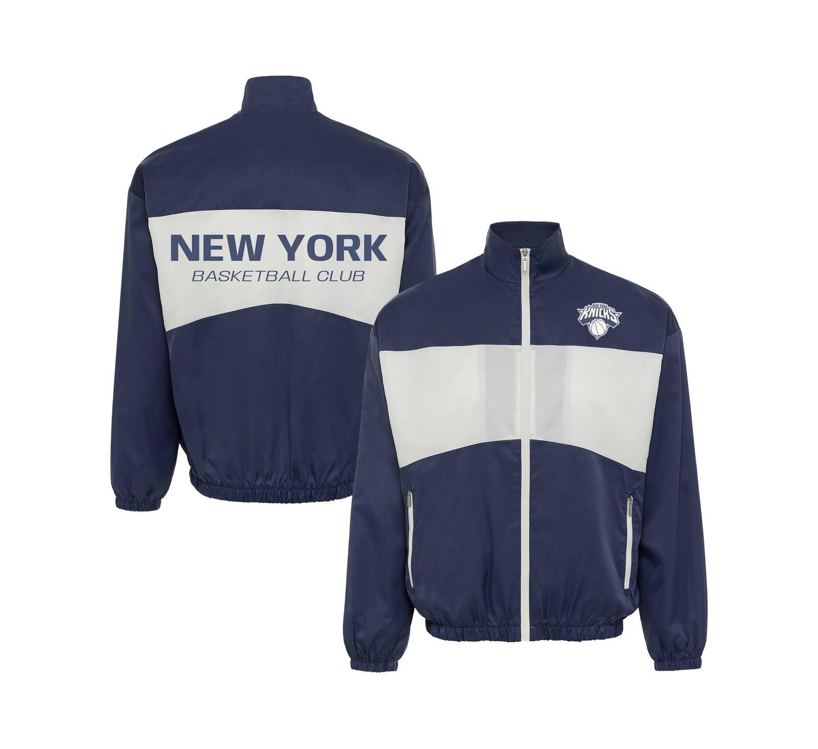 Легкая куртка Sportiqe Senna на молнии для мужчин и женщин, синяя, New York Knicks Collection