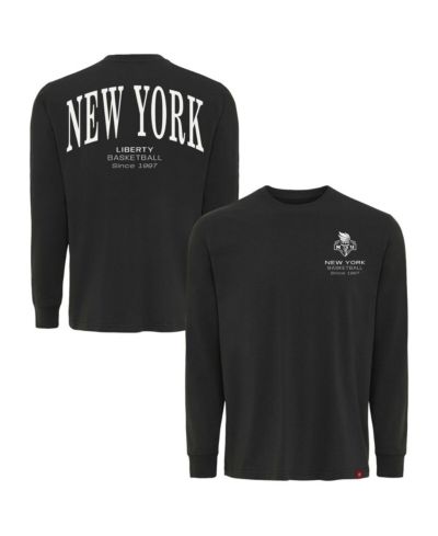 Sportiqe Мужская и Женская футболка с длинным рукавом New York Liberty Athletic Club, Anthracite