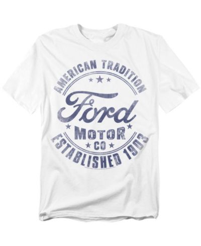 Mustang Мужская ретро футболка Ford Built In The USA
