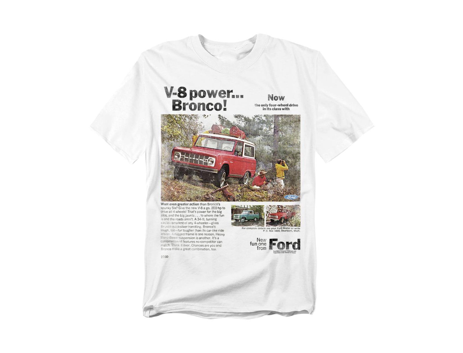 Mustang Men's Ford Bronco Advert T-Shirt