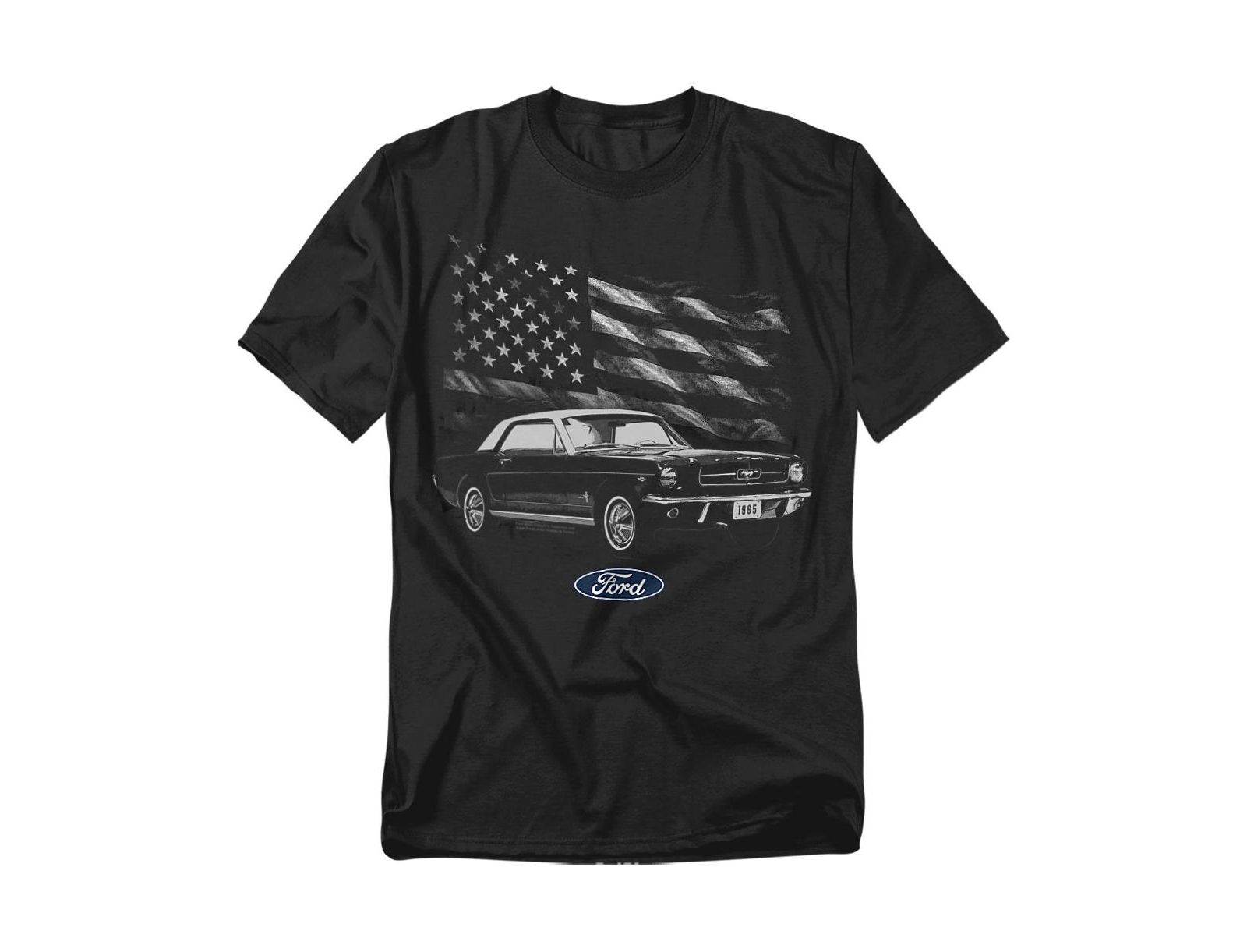 Mustang Men's Ford USA Flag T-Shirt