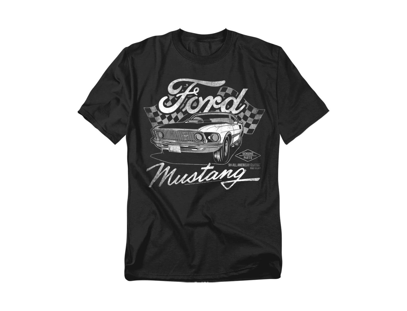 Mustang Men's Ford Flags T-Shirt
