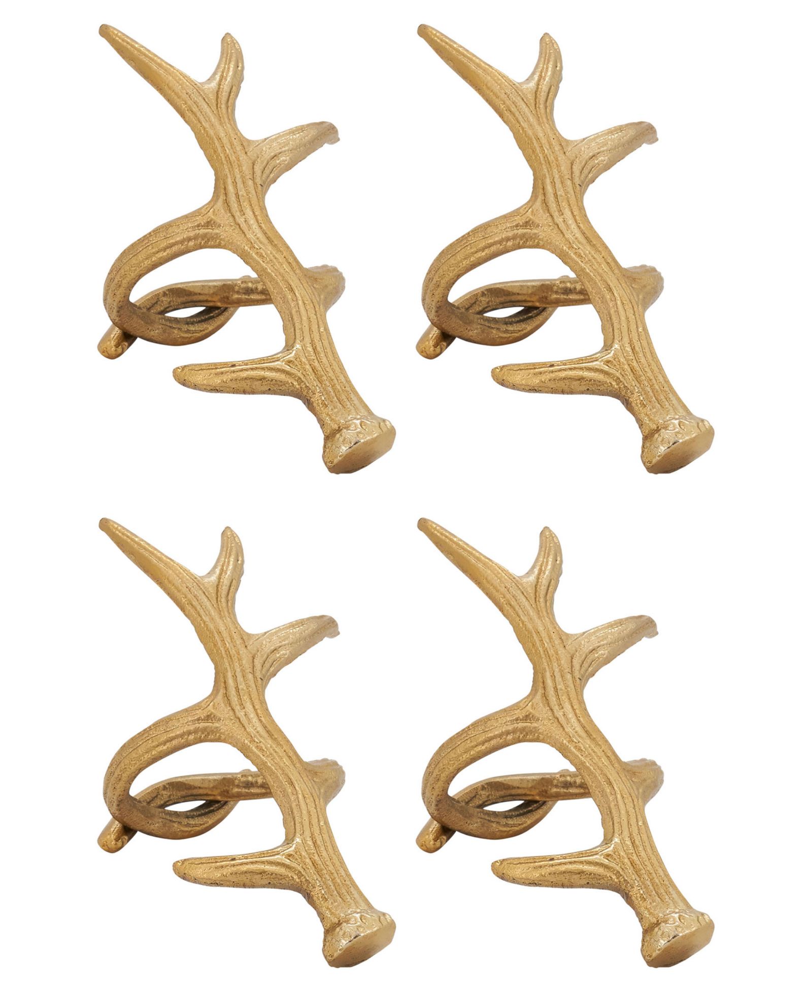 Saro Lifestyle кольца для салфеток Antler, набор 4 шт