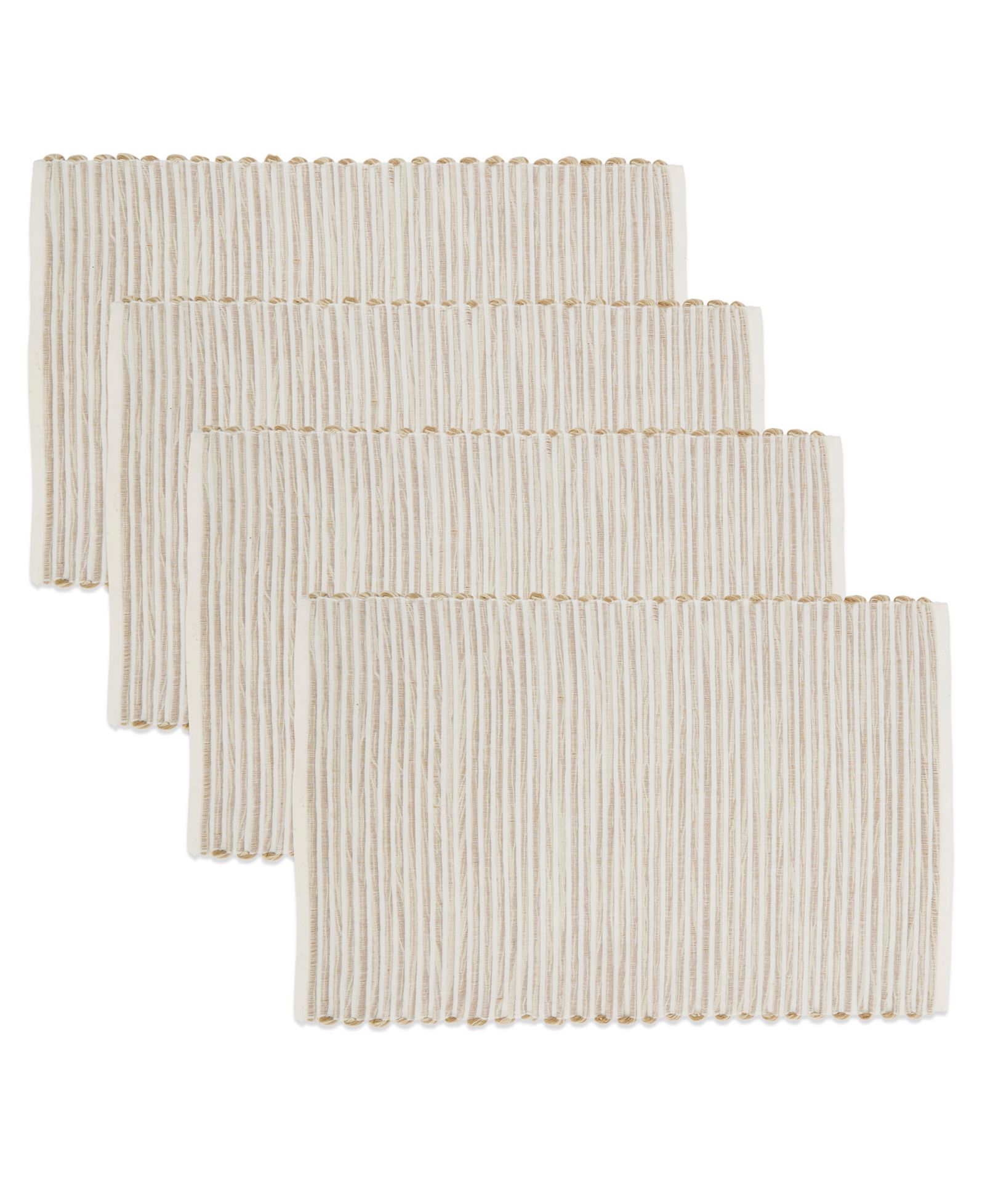 Saro Lifestyle Ribbed Placemats, Set of 4