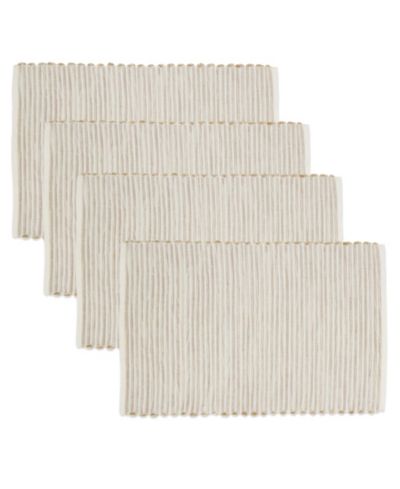 Saro Lifestyle Ribbed Placemats, Set of 4