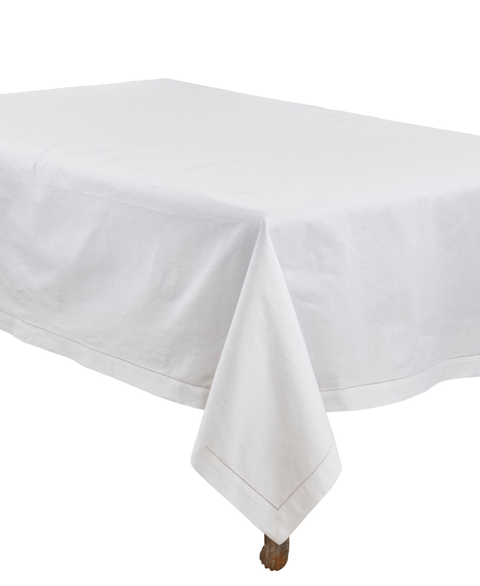 Saro Lifestyle Hemstitched Border Design Rochester Tablecloth, 70" x 104"