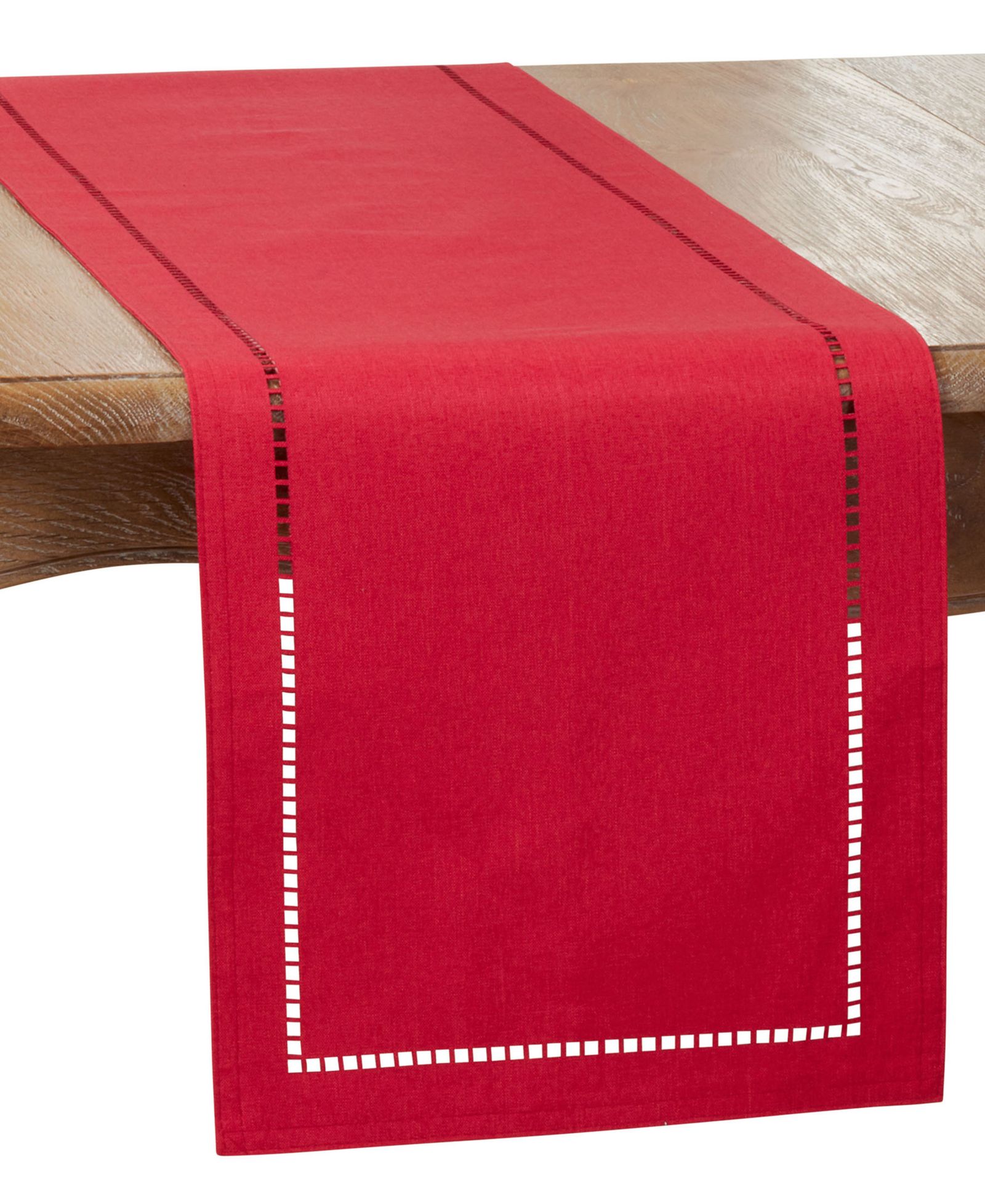 Дорожка на стол Saro Lifestyle Laser-Cut Hemstitch, 14" x 72"