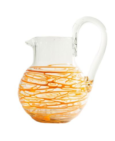 Verve Culture Handblown Glass Pitcher - Aqua