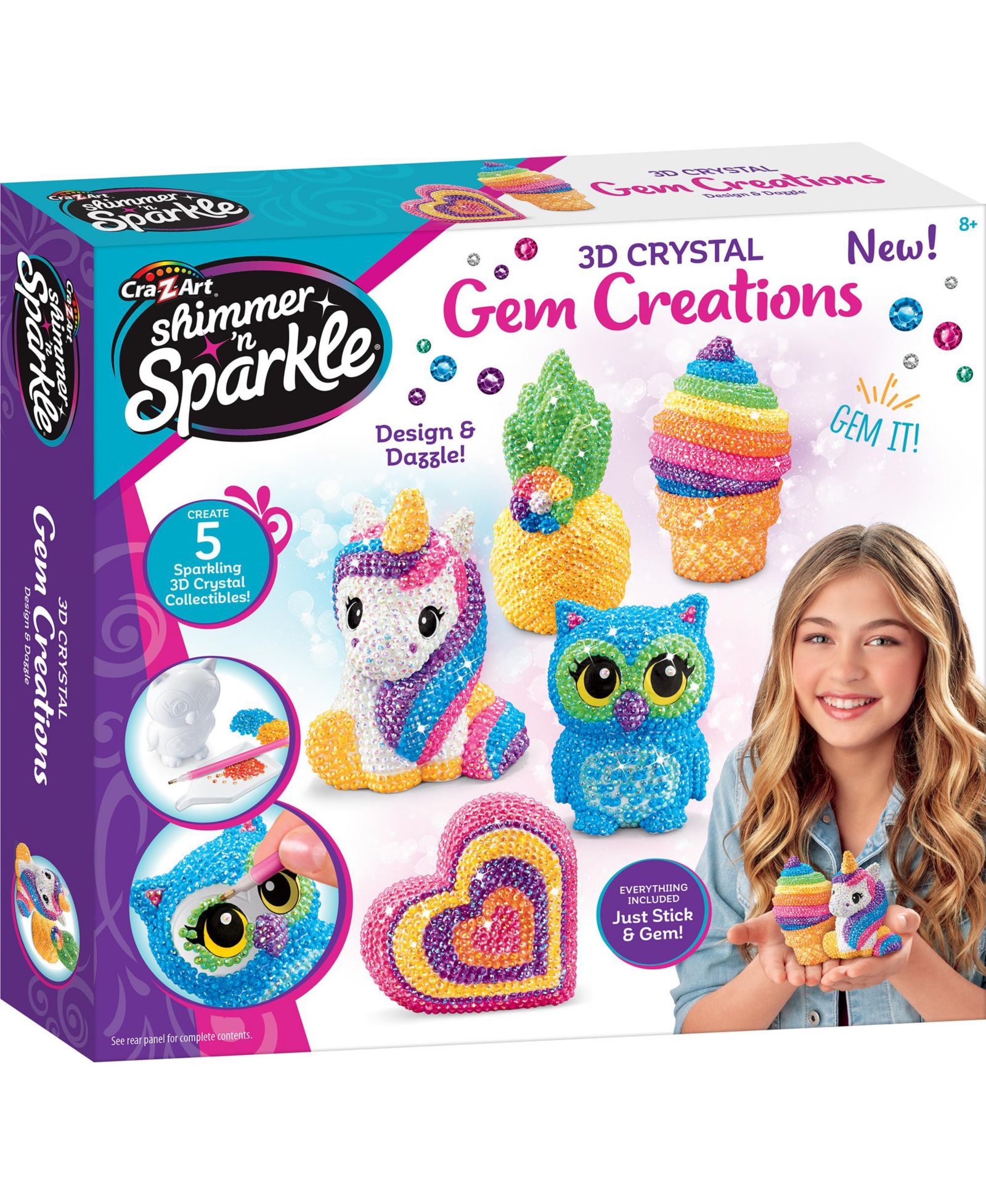 Cra-Z-Art Shimmer N' Sparkle: 3D Crystal Gem Creations
