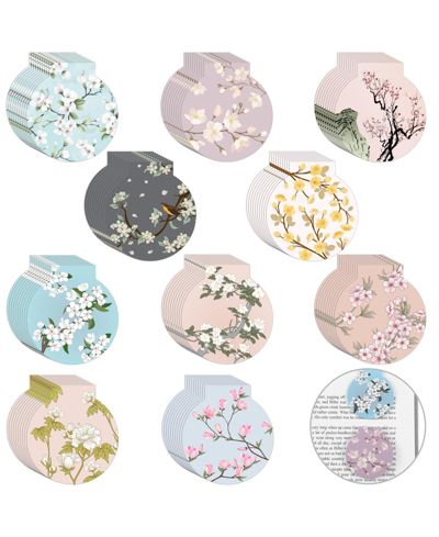 GNUADZ Magnetic Bookmarks Floral Reading Gift Women Office