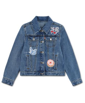 Детская джинсовая куртка Levi's с нашивками