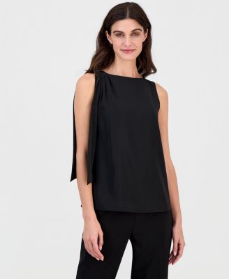 Женская блузка Anne Klein с завязками на плечах без рукавов