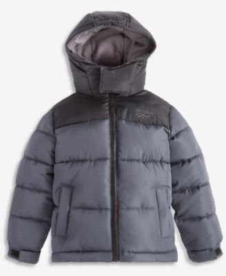 Reebok детский пуховик с капюшоном для мальчиков 2T-4T